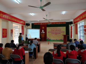 Tập huấn nghiệp vụ phòng cháy, chữa cháy và cứu nạn cứu hộ đối với lực lượng dân phòng năm 2022 tại xã Bằng Cả
