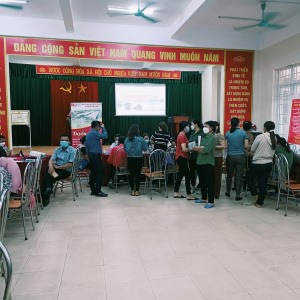 Tổ chức phiên chợ việc làm tại xã Sơn Dương