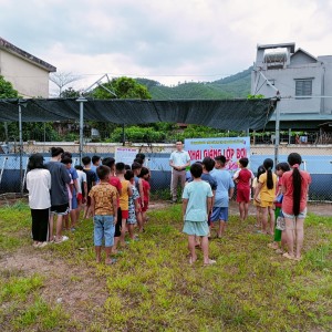 Xã Bằng Cả: mở lớp dạy bơi cho các em học sinh trong dịp hè năm 2022