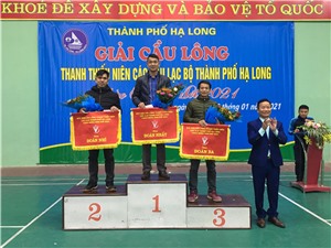 CLB cầu lông phường Hoành Bồ đoạt giải nhất toàn đoàn giải cầu lông thanh, thiếu niên các CLB Thành phố Hạ Long